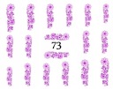 Водные наклейки для ногтей ЦВЕТЫ - 73