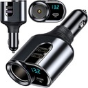 ЗАРЯДНОЕ УСТРОЙСТВО ПРИЖИГАЛКИ 2x USB USB-C PD 127 Вт БЫСТРЫЙ ВОЛЬТМЕТР