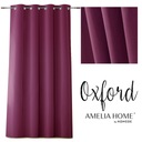 AmeliaHome Zasłona okienna OXFORD burgund 140x250 Kolor wielokolorowy