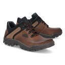 МУЖСКИЕ ТРЕККИНГОВЫЕ БОТИНКИ КОЖАНЫЕ 036 КОРИЧНЕВЫЕ R 47