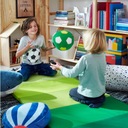 Plyšová mäkká plyšová futbalová lopta zelená pre dieťa IKEA SPARKA 20 cm Kód výrobcu 703.026.45