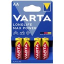 4x bateria LR6 Varta Longlife Max Power 1.5V AA B4