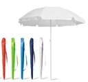 Садовый пляжный зонт, складной, белый, УФ-свет.