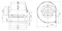 Вентилятор КОРМАС 12В ТИП SPAL 009-A70-74D
