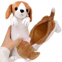 ШКОЛЬНЫЙ пенал СОБАКА ПЛЮШЕВАЯ СОБАКА-МАСКОТ