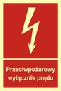ЗНАК ПОЖАРНОЙ ЗАЩИТЫ ЗНАК ПОЖАРНОЙ ЗАЩИТЫ ВЫКЛЮЧАТЕЛЬ ТОКА 10Х15 СВЕТЯЩИЙСЯ