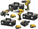 DEWALT COMBO 3 ШТ. КЛЮЧ + НАБОР ИНСТРУМЕНТОВ 3X5AH