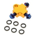 GOLDEN ALUMINUM ADAPTER TROJNIKA LINII BRAKING MOTORCYCLE PRECYZYJNE APPROPRIATE  photo 6