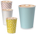 БУМАЖНЫЕ КРУЖКИ, СТАКАНКИ ДЛЯ НАПИТКОВ, КОФЕ, ЧАЯ, 250мл, НАБОР ИЗ 50 МИКСОВ