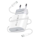 БЫСТРОЕ ЗАРЯДНОЕ УСТРОЙСТВО USB C 20 Вт + КАБЕЛЬ LIGHTNING ДЛЯ IPHONE 12 13 14 PRO MAX PLUS