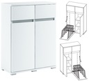 099-011 Шкаф для ванной 62/100 + КОРЗИНА - БЕЛЫЙ