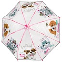 Детский зонт для девочек с собаками и кошками, длинный зонт.