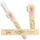 КРЕЩЕННАЯ СВЕЧА В КОРОБКЕ С ГРАВИРОВКОЙ НА КРЕЩЕНИЕ ПОДАРОК