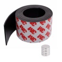 МАГНИТНАЯ ЛЕНТА с клеем 3М, САМОКЛЕЯЩАЯСЯ, РАЗМЕРЫ: 500см/40мм/1,5мм