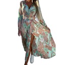 ЖЕНСКОЕ ПЛАТЬЕ МИДИ ИЗ ШИФОНА В БОХО, ЦВЕТЫ L