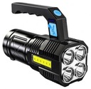 АККУМУЛЯТОРНЫЙ СВЕТОДИОДНЫЙ ФОНАРЬ МОЩНЫЙ ПОИСК 4 РЕЖИМА USB АККУМУЛЯТОРНЫЙ ЗУМ IPX4 ZD102