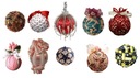 Пенопластовые шарики - фенечки разных размеров для декупажа.