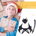 1ZEST ЧОРНИЙ КОСТЮМ ДРАКОНА ДЛЯ ДІТЕЙ КРИЛА МАСКА НА ХЕЛЛОУІН