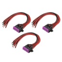 3 PCS 16-PINOWE RACCORD SERRAGE OBD2 CÂBLE 30CM J1962 ADAPTATEUR ZCphoto 5