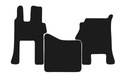 Черные велюровые коврики BASIC: Mercedes Actros MP4 с широкой кабиной 2011-