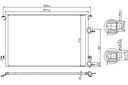 CONDENSADOR DE ACONDICIONADOR CADILLAC BLS SAAB 9-3 9-3X 