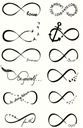 Моющийся лист для татуировок Infinity SIGNS Infinity Inscriptions BIRDS M146