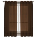 ГОТОВАЯ ШТОРА-ВУАЛЬ-ГАРНИР 145х250 высота, коричневая