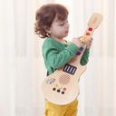 CLASSIC WORLD Drevená elektrická gitara Svietiaca pre deti Materiál drevo