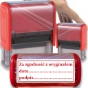 ШТАМП СООТВЕТСТВИЯ ОРИГИНАЛЬНОМУ TRODAT 8912 TO BIURA CZERWONA