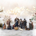 Sada 11 vianočných betlehemov so scénkami Efekty svetlo