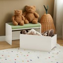 Полка для игрушек, скамейка, сундук, контейнер для детей, зеленый KMB80-W