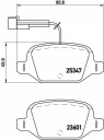 BREMBO P 23 146 КОМПЛЕКТ КОЛОДОК HAMULCOWYCH, ГАЛЬМА DISKINIAI  (14816724928) фото min 13