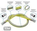 Шланг для природного газа 1,5 м/150 см