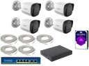 Мониторинг 4 ламповых камер ViDI-IPC-32T по 2 Мп PoE