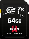 GOODRAM SD SDXC 64 ГБ V30 UHS-I U3 100/40 МБ IRDM