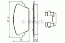 BOSCH PLAQUETTES AVANT NISSAN ALMERA TINO, PRIMERA 1.6-2.2D 08.00-photo 12