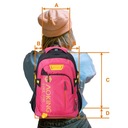 Универсальный городской рюкзак 27л розовый AOKING - идеален для повседневного использования