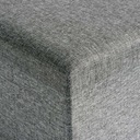 Skladacia látková taburetka DIEGO sivá veľkosť L Farba čalúnenia odtiene sivej