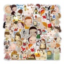 Sada samolepiek Yoshitomo Nara Nálepky Japonsko - 50 kusov