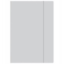 TECZKA A5 Z GUMKĄ PASTEL SZARY INTERDRUK