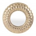 LUSTRO OKRĄGŁE ZE ZŁOTĄ METALOWĄ RAMĄ