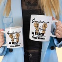 BÖGRE FEHÉR HATALMAS 890ML KOLLÉGANŐNEK AJÁNDÉKBA A MUNKAHELYRE BÚCSÚ WZ Termékcsalád KUBEK NA POŻEGNANIE KOLEGI Z PRACY