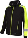 ВОДОНЕПРОНИЦАЕМАЯ рабочая куртка SOFTSHELL со светоотражающими элементами и КАПЮШОНОМ, размер 3XL