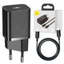 BASEUS RÝCHLA NABÍJAČKA PRE TELEFÓN USB C PD 20W VÝKONNÝ NAPÁJACÍ ADAPTÉR KOCKA Kód výrobcu TZCCSUP-B01