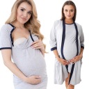 КОМПЛЕКТ РУБАШКА ДЛЯ КОРМЛЕНИЯ, ХАЛАТ ДЛЯ беременностей 3XL