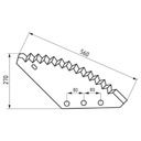 РЕЗАК КОМБАЙНА 560X330X6 MM 5190FM01134M1 UNIFEED изображение 3