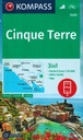 CINQUE TERRE MAPA WODOODPORNA TURYSTYCZNA 2450 + ETUI KOMPASS