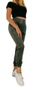 Velúrové nohavice dámske vrecká s gumou v páse Model Spodnie dres welur damskie sport z kieszniami