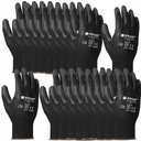Перчатки защитные рабочие ПЕРЧАТКИ Manuline Черные, размеры 10-XL в упаковке. 10 ПАР