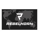 REBELHORN MAP BLACK Значок на липучке черный